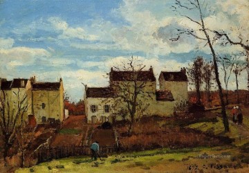 カミーユ・ピサロ Painting - ポントワーズの春 1872年 カミーユ・ピサロ